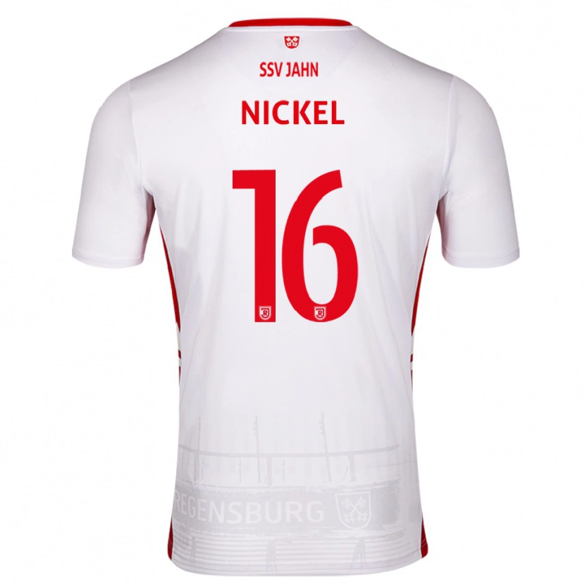 Danxen Herren Marlon Nickel #16 Weiß Rot Heimtrikot Trikot 2025/26 T-Shirt Schweiz