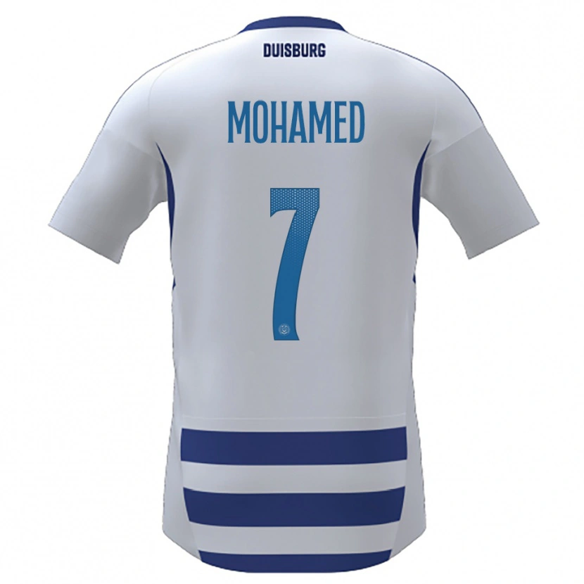 Danxen Herren Diyar Mohamed #7 Weiß Blau Heimtrikot Trikot 2025/26 T-Shirt Schweiz