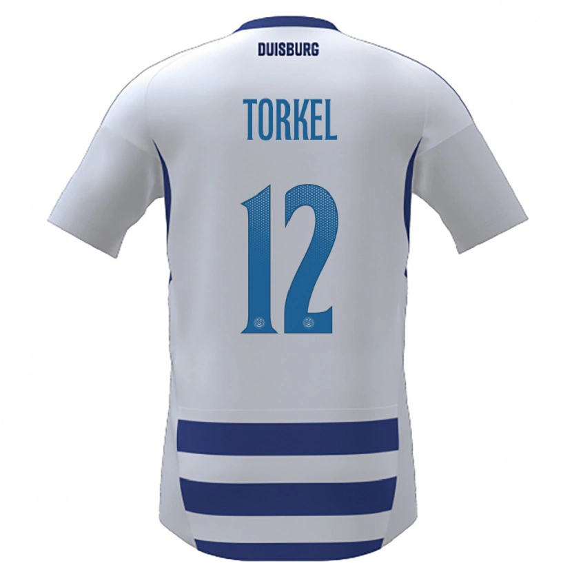 Danxen Herren Henri Torkel #12 Weiß Blau Heimtrikot Trikot 2025/26 T-Shirt Schweiz