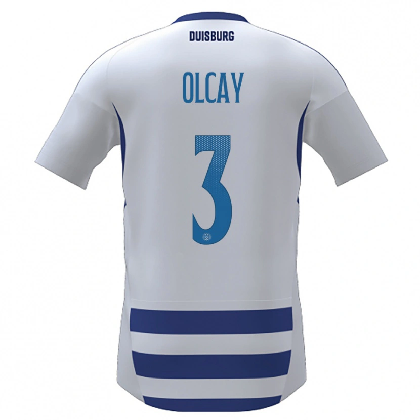 Danxen Herren Kadir Olcay #3 Weiß Blau Heimtrikot Trikot 2025/26 T-Shirt Schweiz