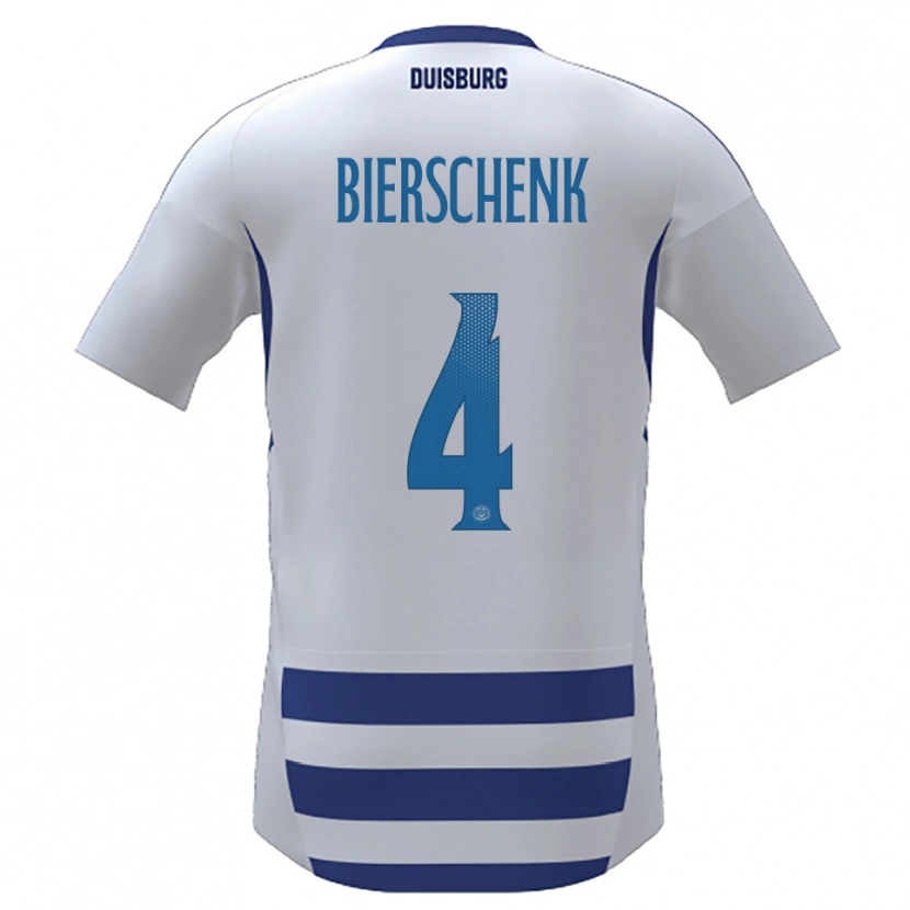 Danxen Herren Julian Bierschenk #4 Weiß Blau Heimtrikot Trikot 2025/26 T-Shirt Schweiz