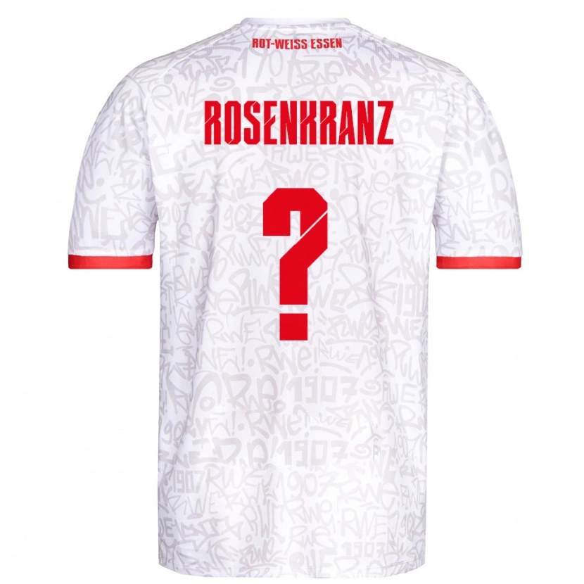 Danxen Herren Colin Rosenkranz #0 Weiß Rot Heimtrikot Trikot 2025/26 T-Shirt Schweiz
