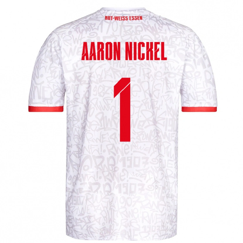 Danxen Herren Arvit Aaron Nickel #1 Weiß Rot Heimtrikot Trikot 2025/26 T-Shirt Schweiz