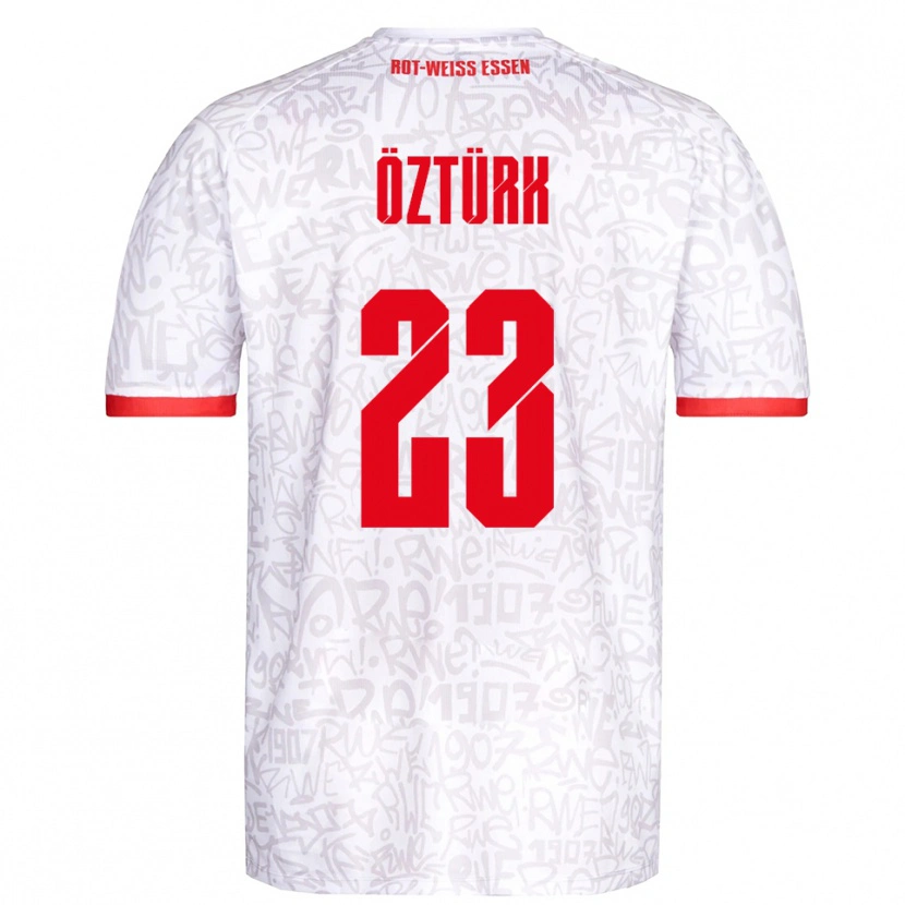 Danxen Herren Efehan Öztürk #23 Weiß Rot Heimtrikot Trikot 2025/26 T-Shirt Schweiz