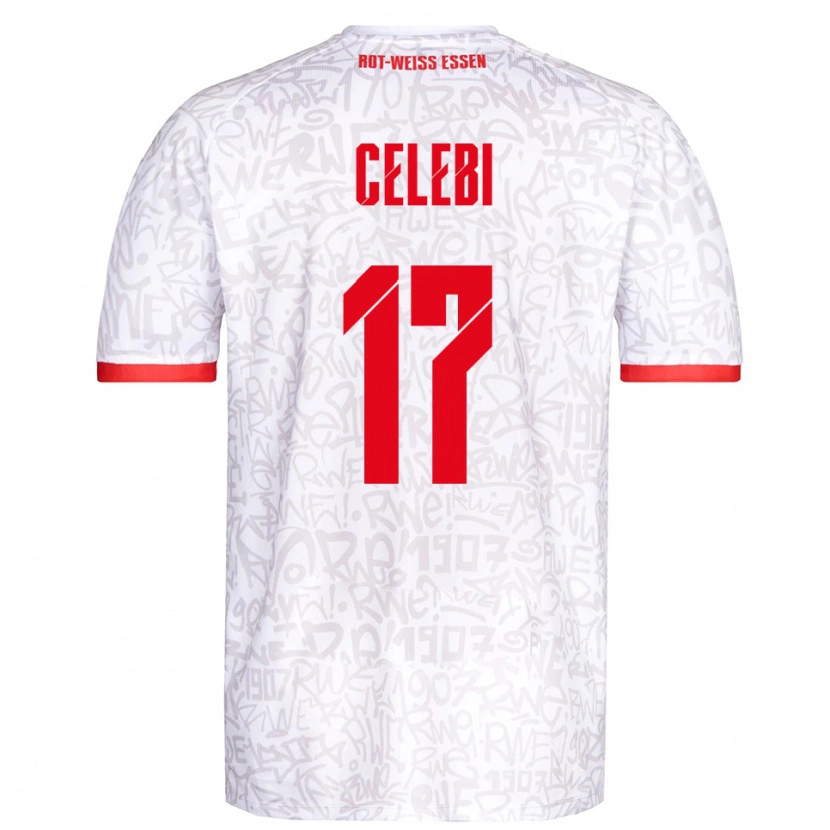 Danxen Herren Ekin Celebi #17 Weiß Rot Heimtrikot Trikot 2025/26 T-Shirt Schweiz