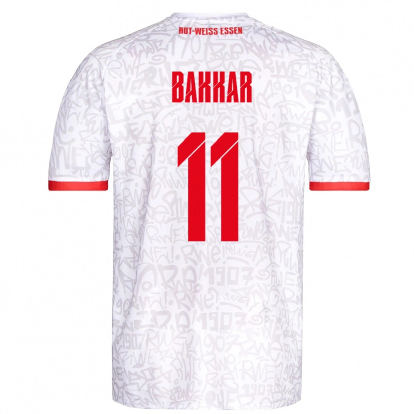 Danxen Herren Baraa Bakkar #11 Weiß Rot Heimtrikot Trikot 2025/26 T-Shirt Schweiz