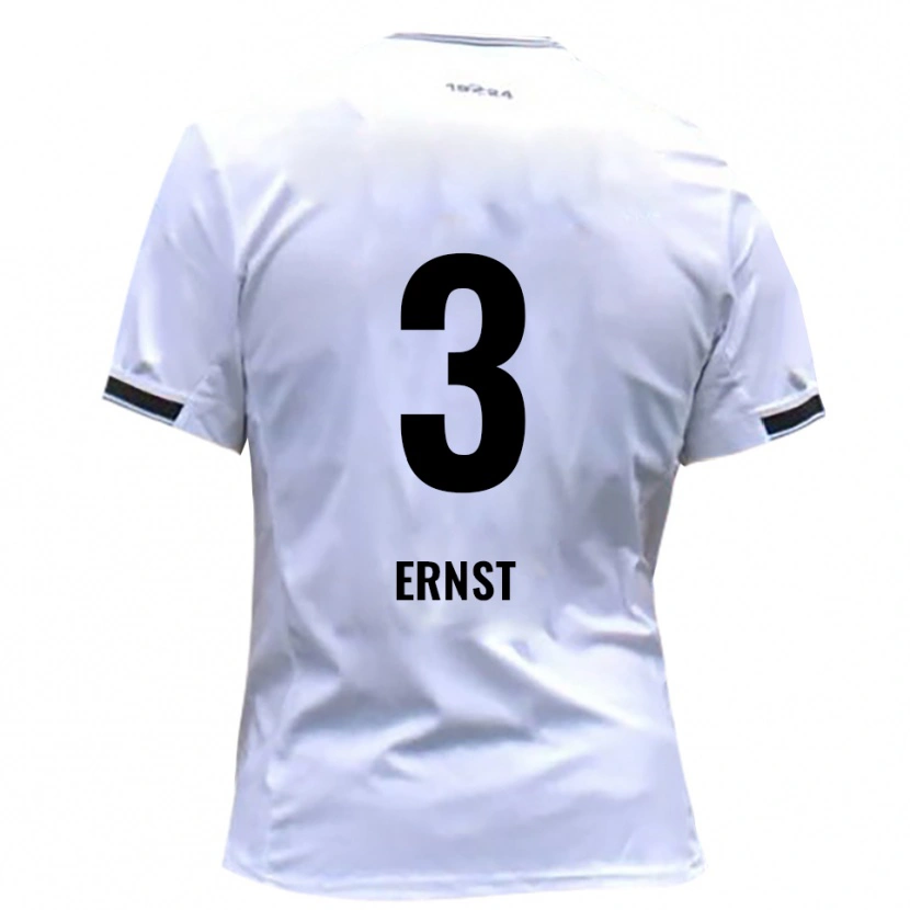 Danxen Herren Max Ernst #3 Weiß Rot Heimtrikot Trikot 2025/26 T-Shirt Schweiz