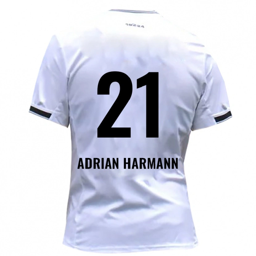 Danxen Herren Manuel Adrian Harmann #21 Weiß Rot Heimtrikot Trikot 2025/26 T-Shirt Schweiz