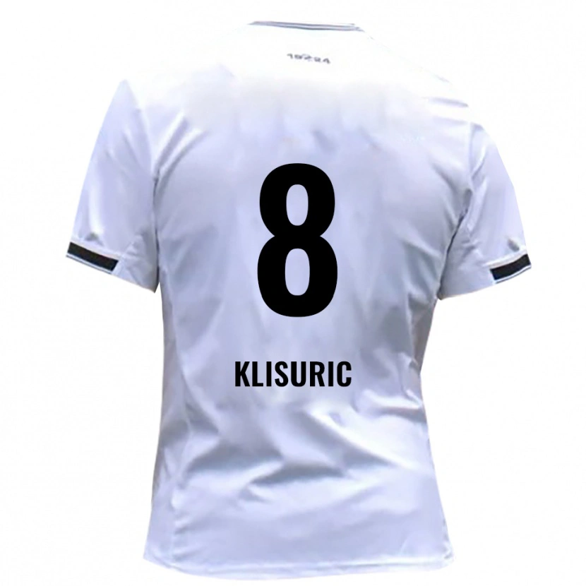 Danxen Herren Lazar Klisuric #8 Weiß Rot Heimtrikot Trikot 2025/26 T-Shirt Schweiz