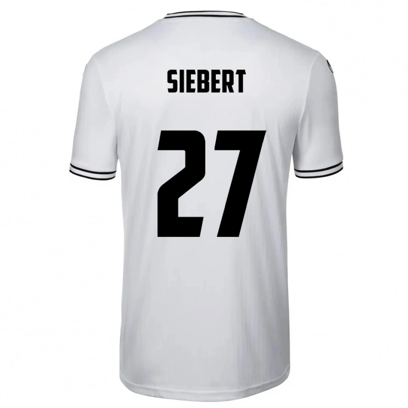 Danxen Herren Marcel Siebert #27 Weiß Schwarz Heimtrikot Trikot 2025/26 T-Shirt Schweiz