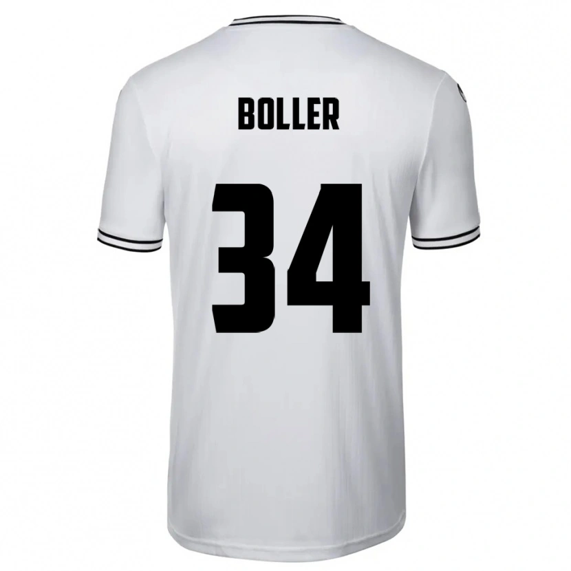 Danxen Herren Jan Boller #34 Weiß Schwarz Heimtrikot Trikot 2025/26 T-Shirt Schweiz