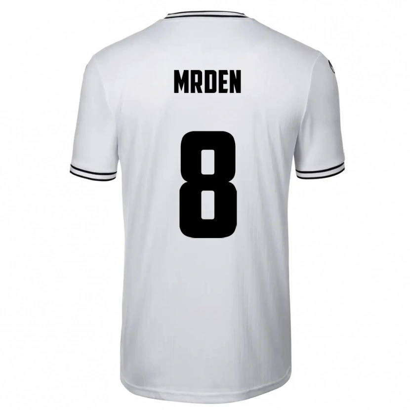Danxen Herren Mateo Mrden #8 Weiß Schwarz Heimtrikot Trikot 2025/26 T-Shirt Schweiz
