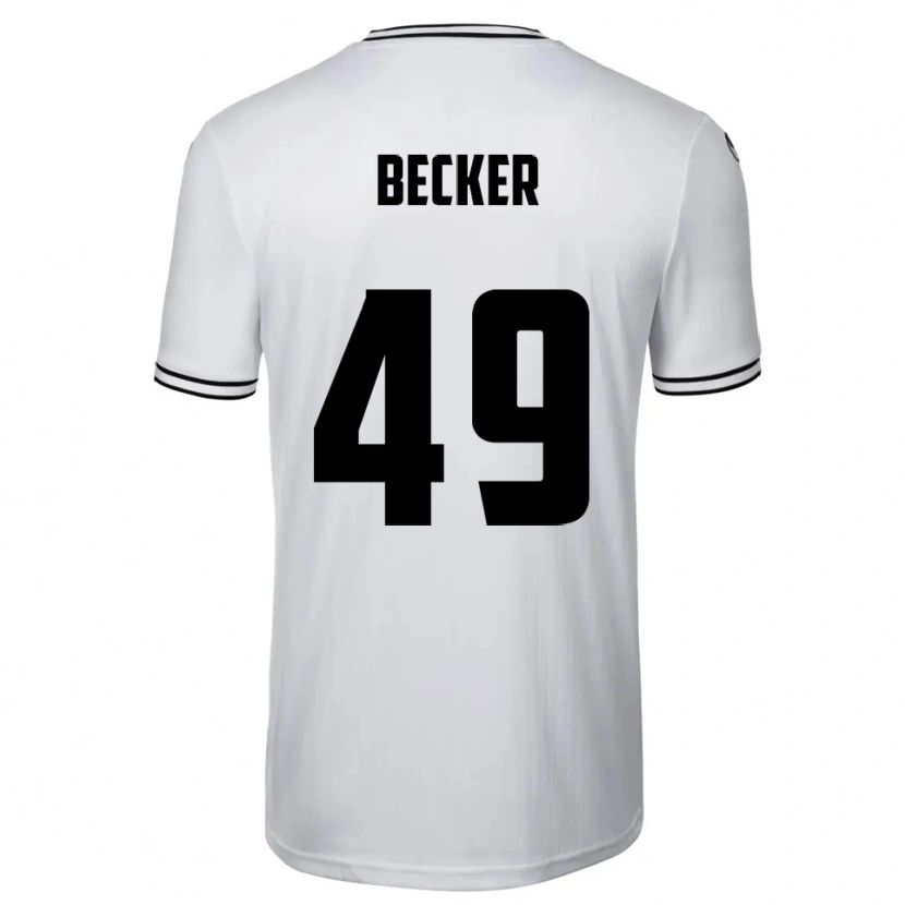 Danxen Herren André Becker #49 Weiß Schwarz Heimtrikot Trikot 2025/26 T-Shirt Schweiz