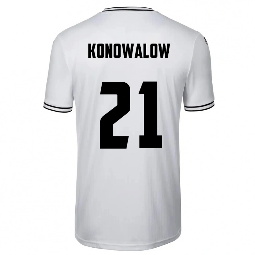 Danxen Herren Stefan Konowalow #21 Weiß Schwarz Heimtrikot Trikot 2025/26 T-Shirt Schweiz