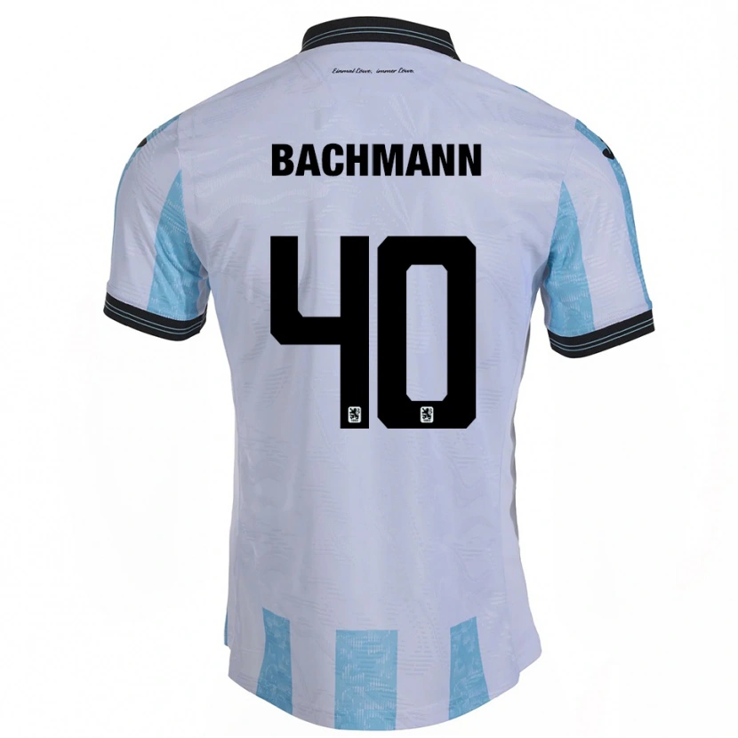 Danxen Herren Paul Bachmann #40 Weiß Himmelblau Heimtrikot Trikot 2025/26 T-Shirt Schweiz