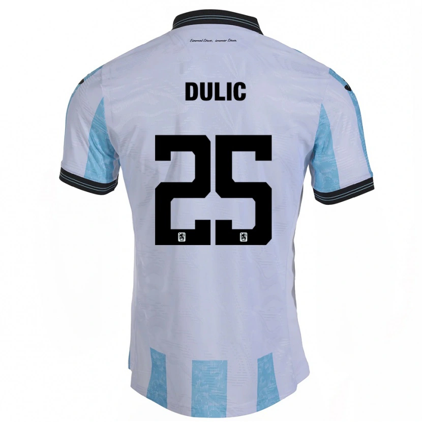 Danxen Herren Sean Dulic #25 Weiß Himmelblau Heimtrikot Trikot 2025/26 T-Shirt Schweiz