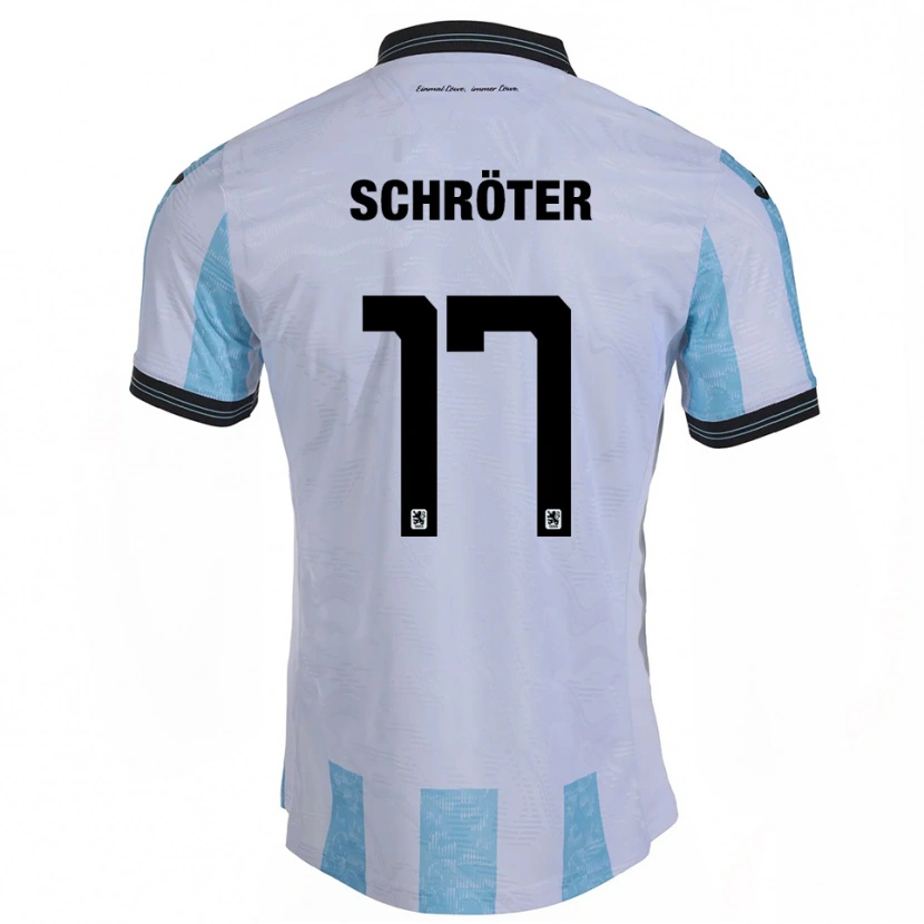 Danxen Herren Morris Schröter #17 Weiß Himmelblau Heimtrikot Trikot 2025/26 T-Shirt Schweiz