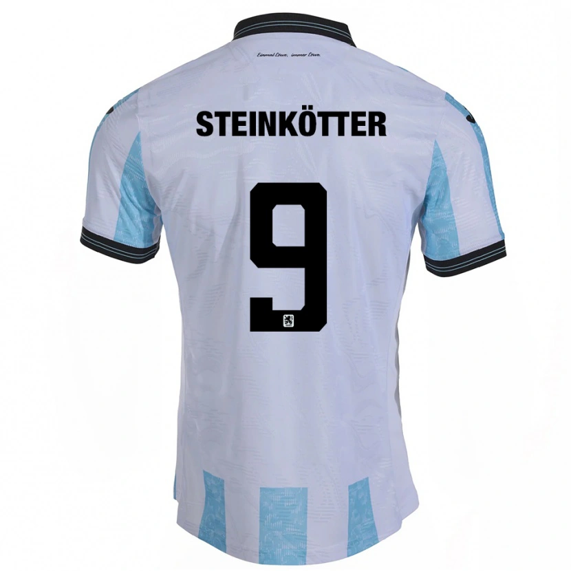 Danxen Herren Justin Steinkötter #9 Weiß Himmelblau Heimtrikot Trikot 2025/26 T-Shirt Schweiz