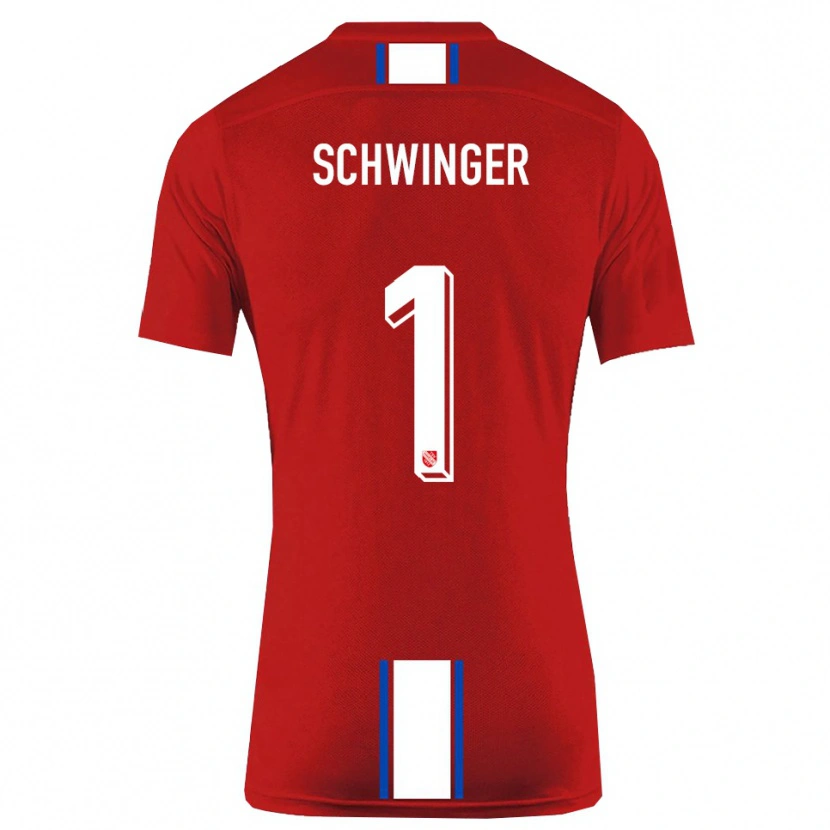 Danxen Herren Holm Schwinger #1 Rot Weiß Heimtrikot Trikot 2025/26 T-Shirt Schweiz