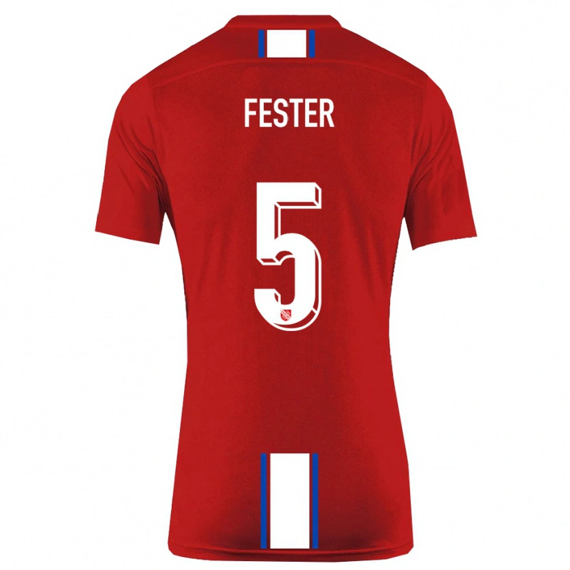 Danxen Herren Luka Fester #5 Rot Weiß Heimtrikot Trikot 2025/26 T-Shirt Schweiz