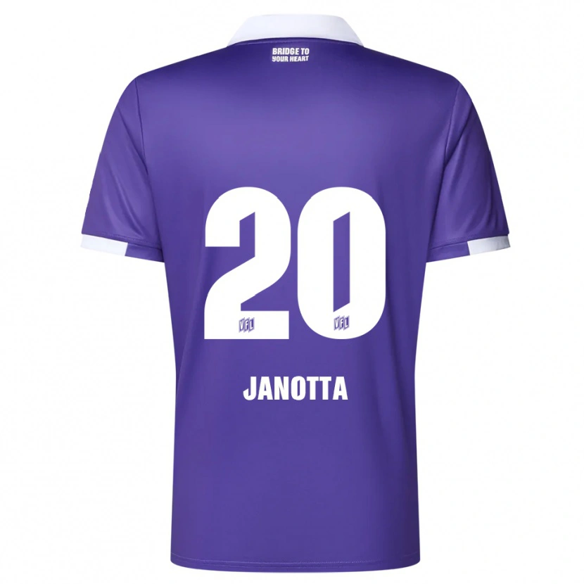 Danxen Herren Theo Janotta #20 Lila Weiß Heimtrikot Trikot 2025/26 T-Shirt Schweiz