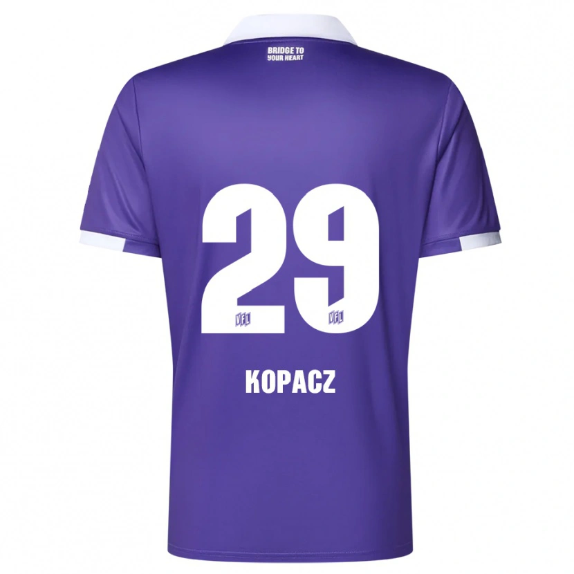 Danxen Herren David Kopacz #29 Lila Weiß Heimtrikot Trikot 2025/26 T-Shirt Schweiz