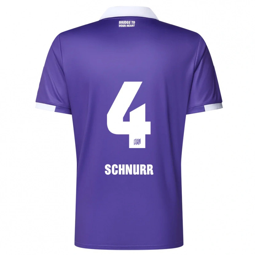 Danxen Herren Maxim Schnurr #4 Lila Weiß Heimtrikot Trikot 2025/26 T-Shirt Schweiz