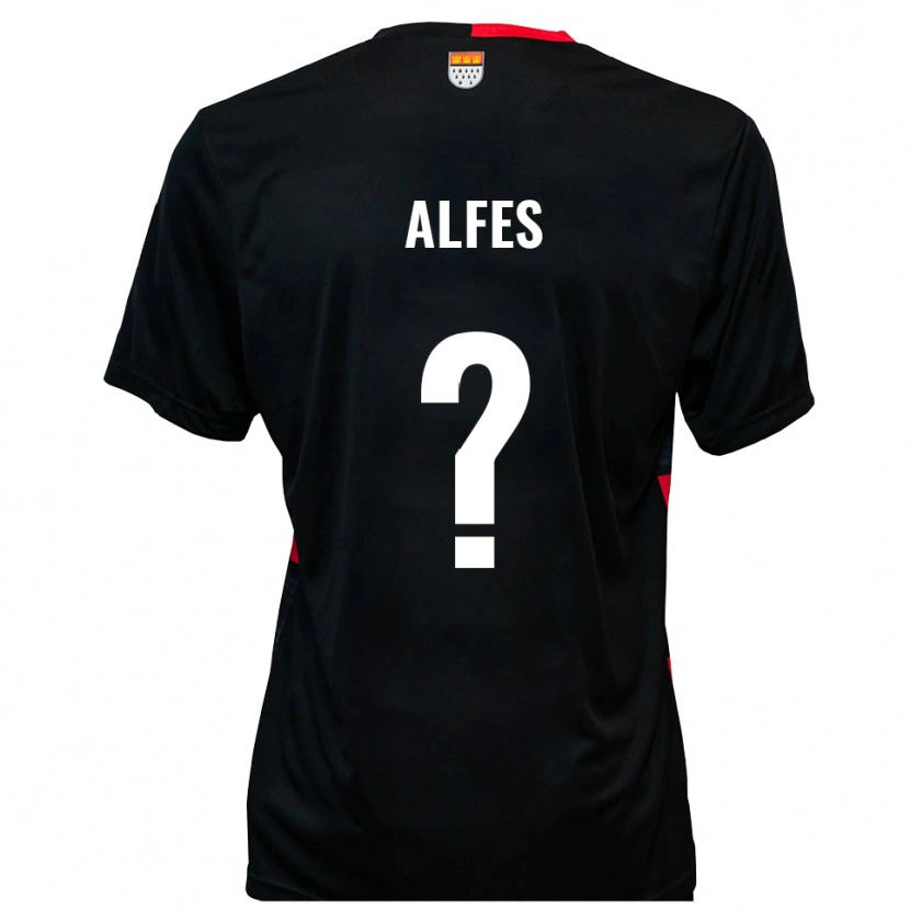 Danxen Herren Claire Alfes #0 Schwarz Rot Heimtrikot Trikot 2025/26 T-Shirt Schweiz