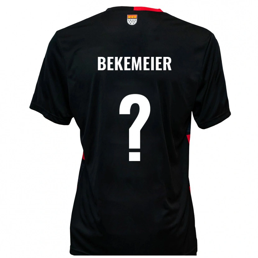 Danxen Herren Carolin Bekemeier #0 Schwarz Rot Heimtrikot Trikot 2025/26 T-Shirt Schweiz