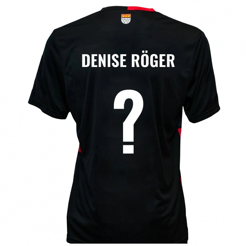 Danxen Herren Kim Denise Röger #0 Schwarz Rot Heimtrikot Trikot 2025/26 T-Shirt Schweiz