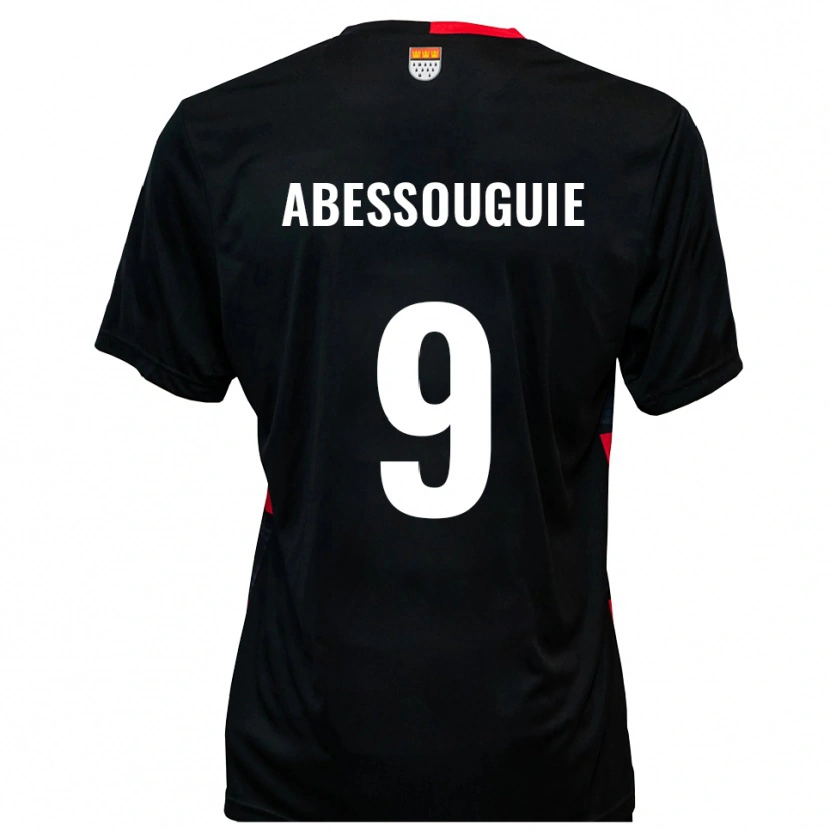 Danxen Herren Thierry Abessouguie #9 Schwarz Rot Heimtrikot Trikot 2025/26 T-Shirt Schweiz