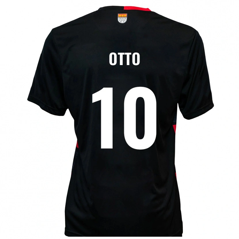 Danxen Herren David Otto #10 Schwarz Rot Heimtrikot Trikot 2025/26 T-Shirt Schweiz