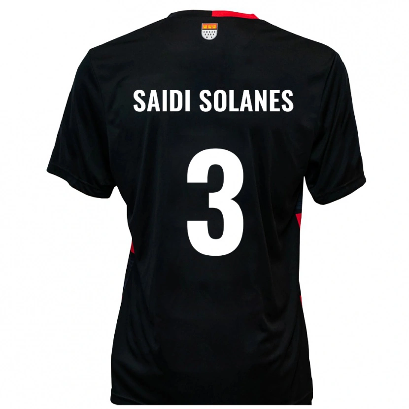 Danxen Herren Maruan Saidi Solanes #3 Schwarz Rot Heimtrikot Trikot 2025/26 T-Shirt Schweiz