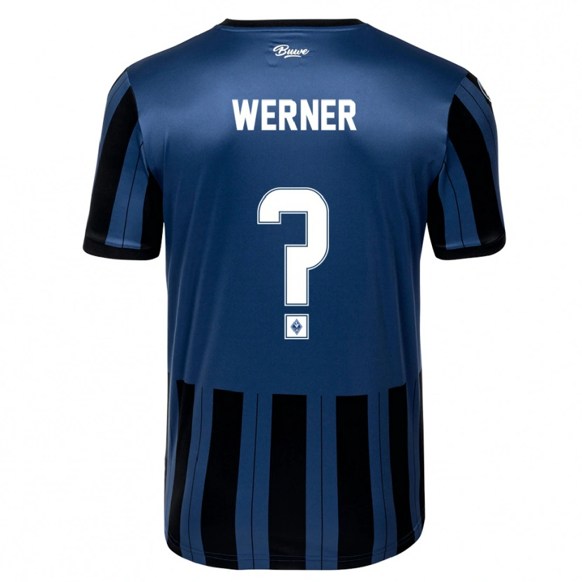 Danxen Herren Philipp Werner #0 Blau Grau Schwarz Heimtrikot Trikot 2025/26 T-Shirt Schweiz