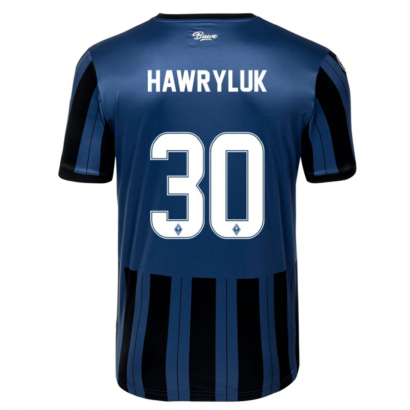 Danxen Herren Lucien Hawryluk #30 Blau Grau Schwarz Heimtrikot Trikot 2025/26 T-Shirt Schweiz