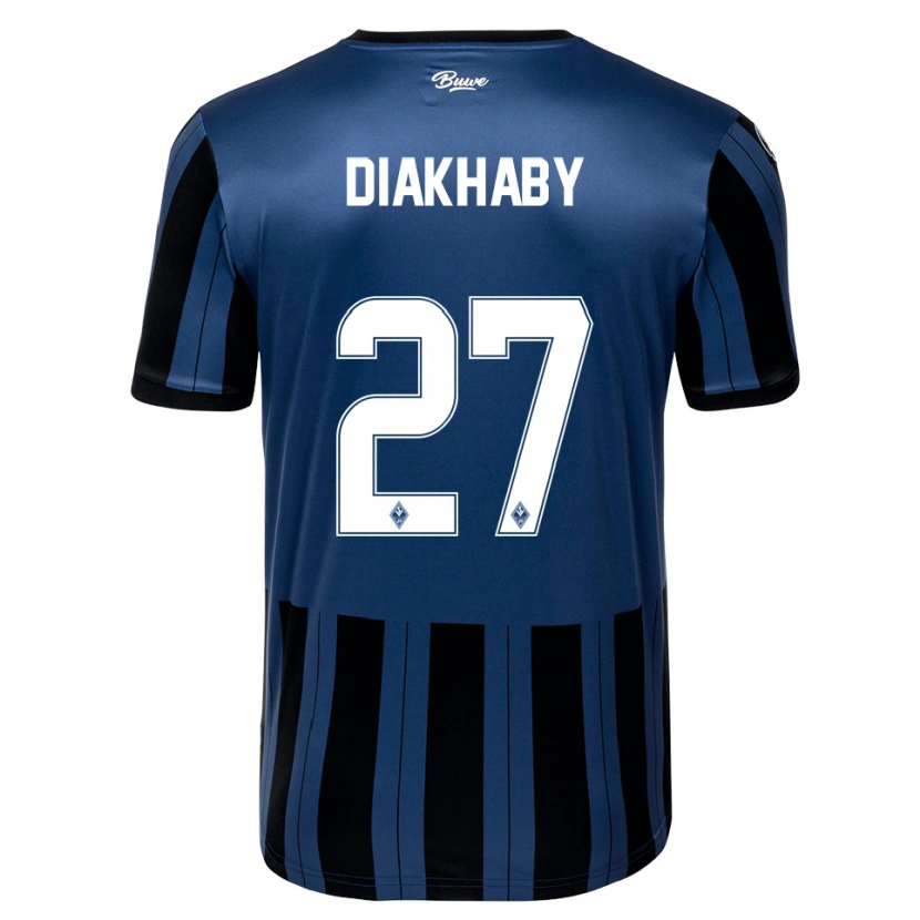 Danxen Herren Adama Diakhaby #27 Blau Grau Schwarz Heimtrikot Trikot 2025/26 T-Shirt Schweiz