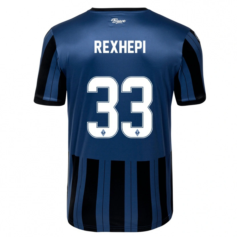 Danxen Herren Arlind Rexhepi #33 Blau Grau Schwarz Heimtrikot Trikot 2025/26 T-Shirt Schweiz
