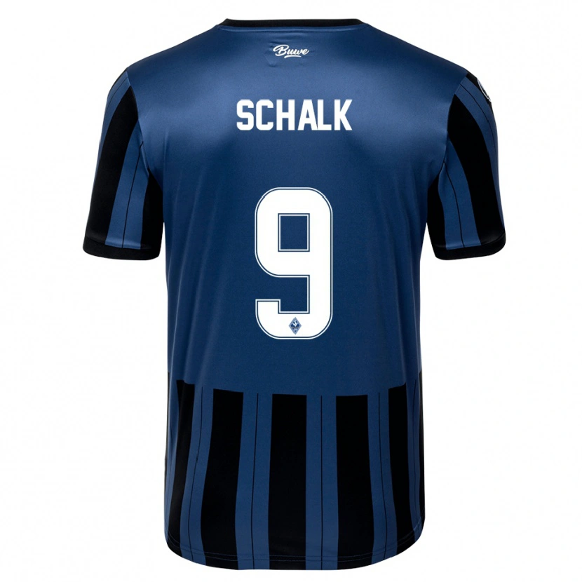 Danxen Herren Elias Schalk #9 Blau Grau Schwarz Heimtrikot Trikot 2025/26 T-Shirt Schweiz