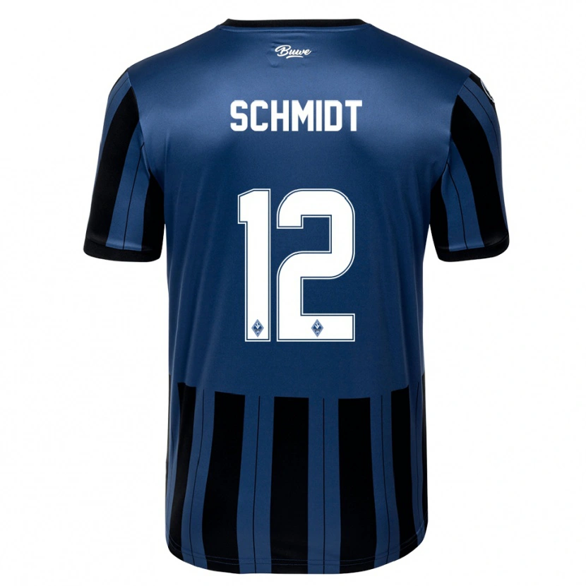 Danxen Herren Niclas Schmidt #12 Blau Grau Schwarz Heimtrikot Trikot 2025/26 T-Shirt Schweiz