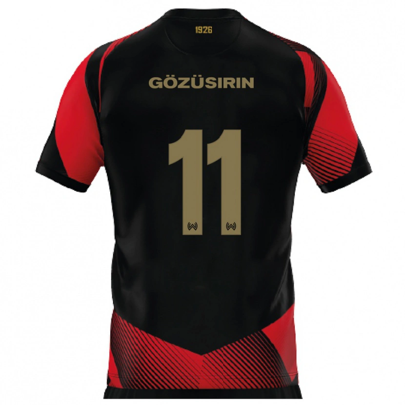 Danxen Herren Tarik Gözüsirin #11 Schwarz Rot Heimtrikot Trikot 2025/26 T-Shirt Schweiz