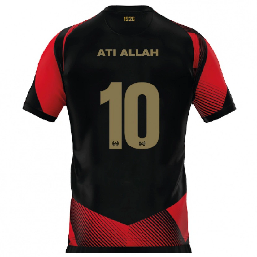 Danxen Herren Ibrahim Ati Allah #10 Schwarz Rot Heimtrikot Trikot 2025/26 T-Shirt Schweiz