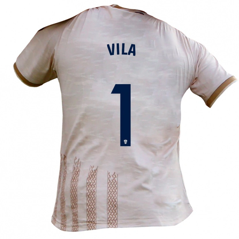 Danxen Herren Ramón Vila #1 Cremeweiß Braun Auswärtstrikot Trikot 2025/26 T-Shirt Schweiz