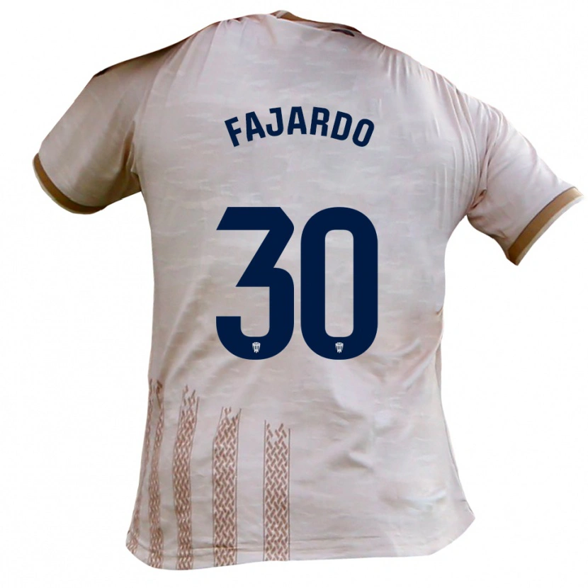 Danxen Herren José Fajardo #30 Cremeweiß Braun Auswärtstrikot Trikot 2025/26 T-Shirt Schweiz