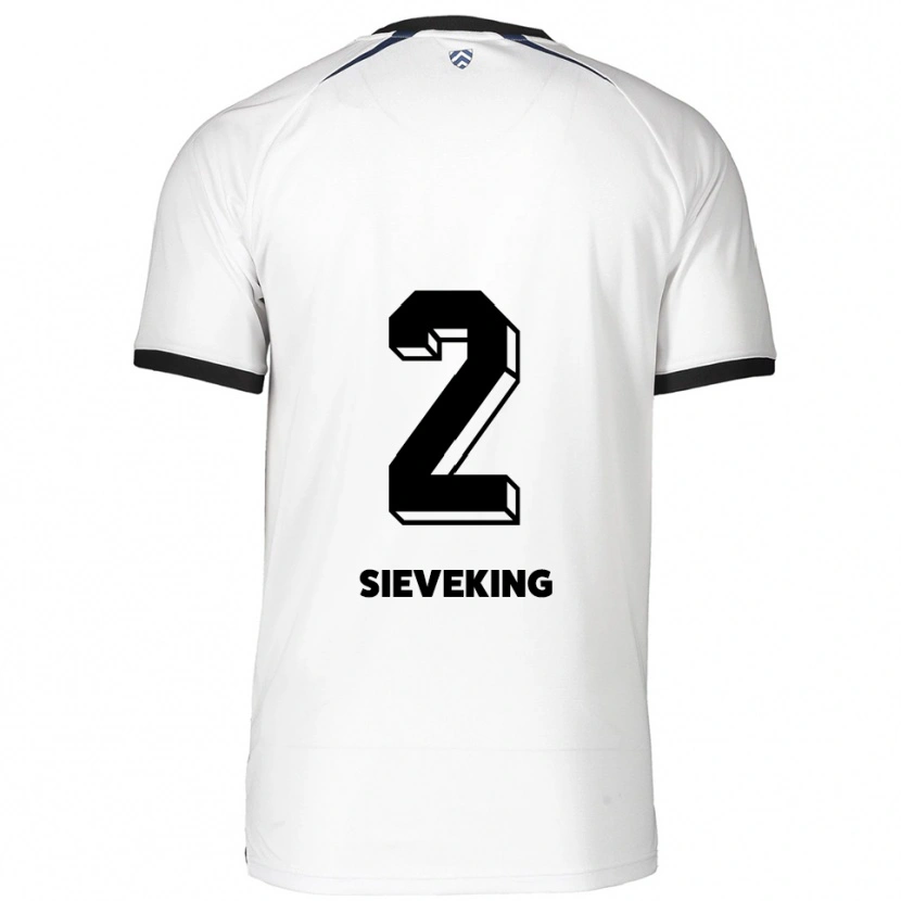 Danxen Herren Antonio Sieveking #2 Weiß Schwarz Auswärtstrikot Trikot 2025/26 T-Shirt Schweiz