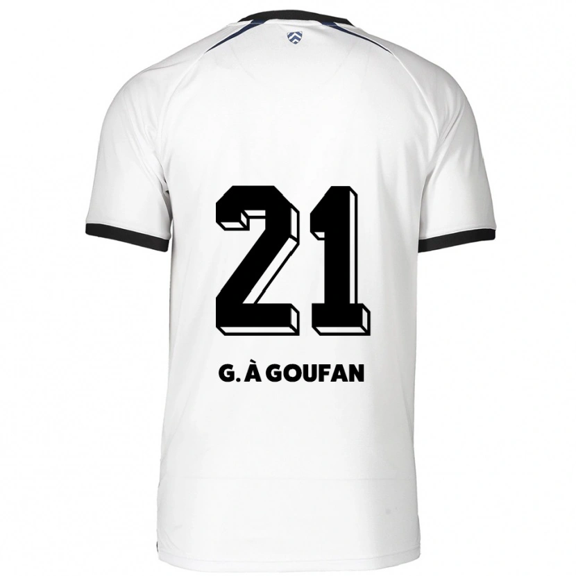 Danxen Herren Marc Gouiffe À Goufan #21 Weiß Schwarz Auswärtstrikot Trikot 2025/26 T-Shirt Schweiz