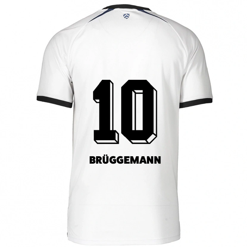 Danxen Herren Kim Brüggemann #10 Weiß Schwarz Auswärtstrikot Trikot 2025/26 T-Shirt Schweiz