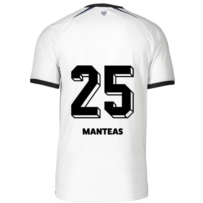 Danxen Herren Jacqueline Manteas #25 Weiß Schwarz Auswärtstrikot Trikot 2025/26 T-Shirt Schweiz