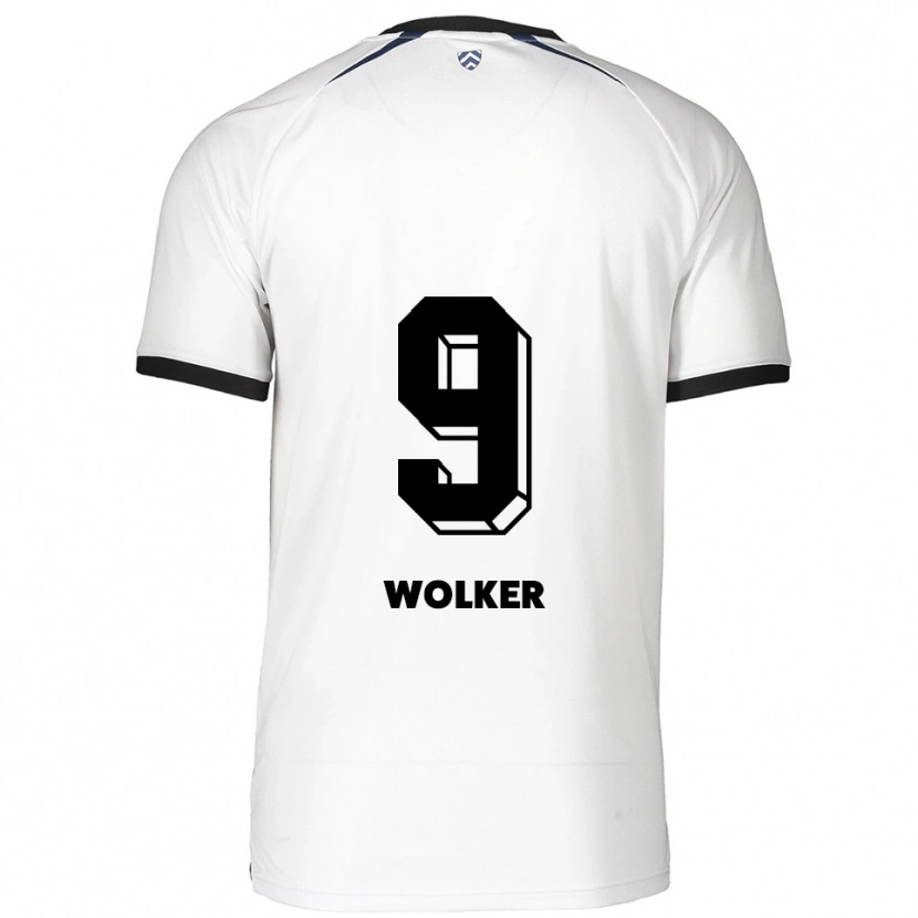 Danxen Herren Samuel Wolker #9 Weiß Schwarz Auswärtstrikot Trikot 2025/26 T-Shirt Schweiz