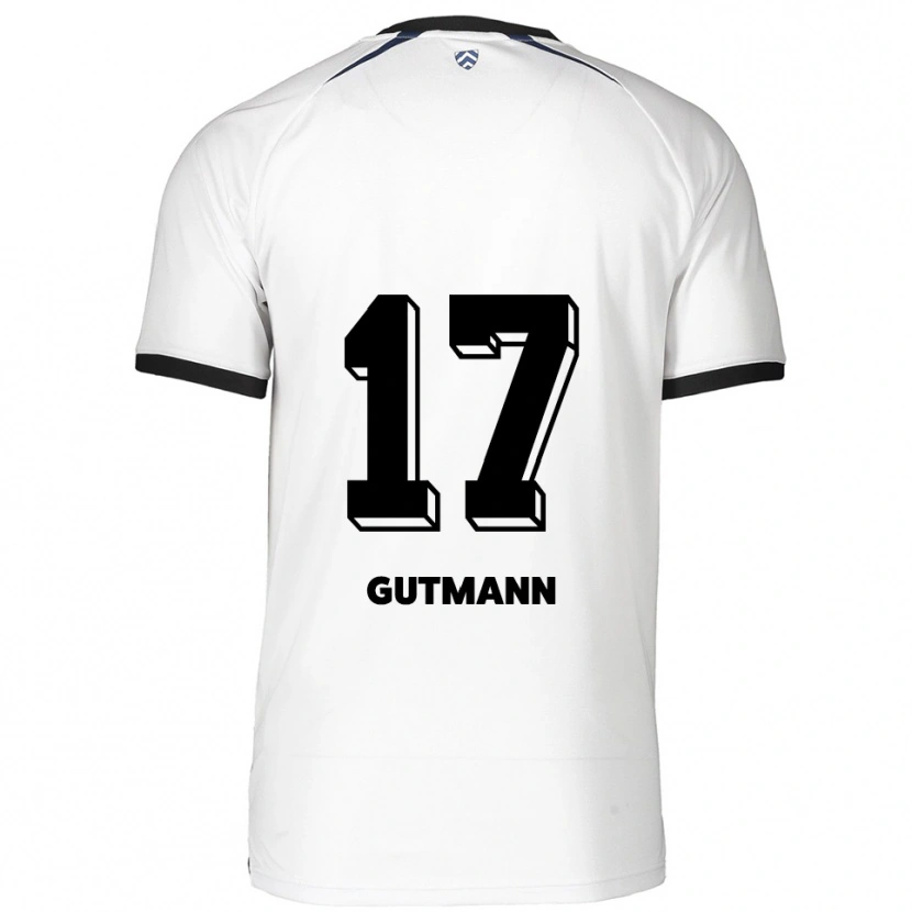 Danxen Herren Glenn Gutmann #17 Weiß Schwarz Auswärtstrikot Trikot 2025/26 T-Shirt Schweiz
