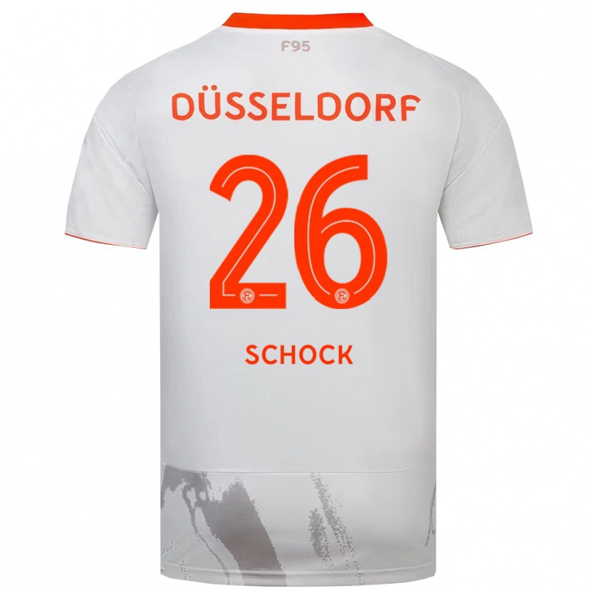 Danxen Herren Florian Schock #26 Weiß Orange Auswärtstrikot Trikot 2025/26 T-Shirt Schweiz